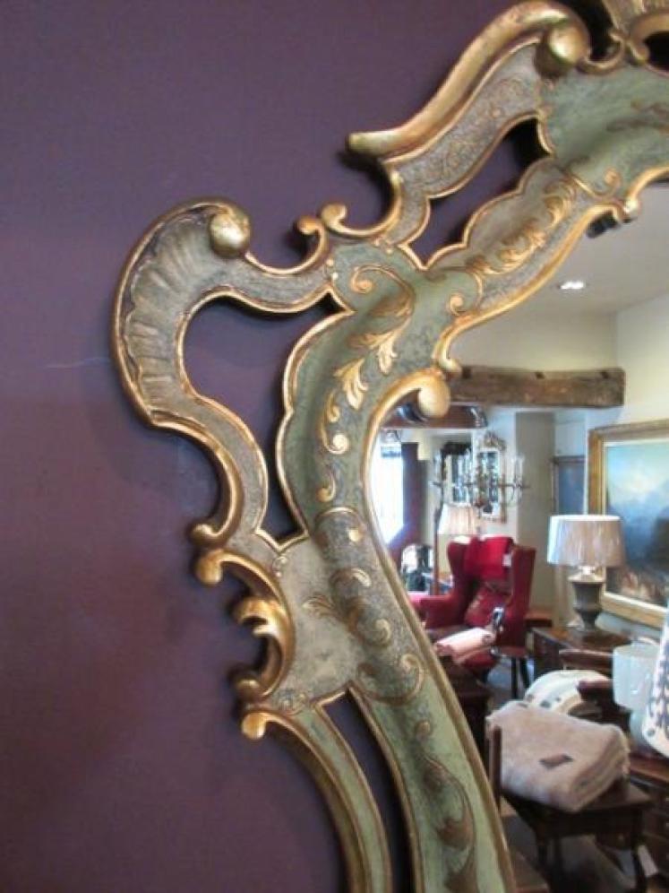 Edwardian Timber & Plaster Gilt Rococo Wall Mirror - Image 2