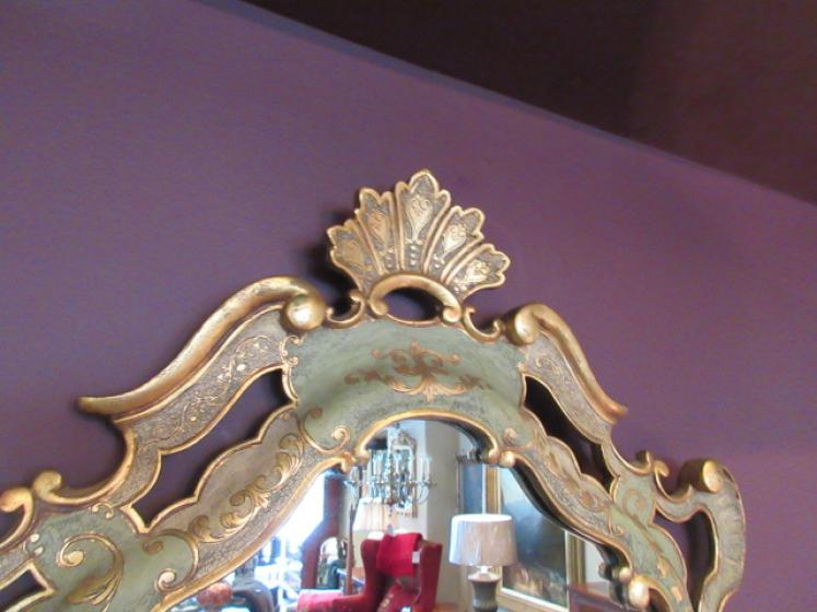 Edwardian Timber & Plaster Gilt Rococo Wall Mirror - Image 3