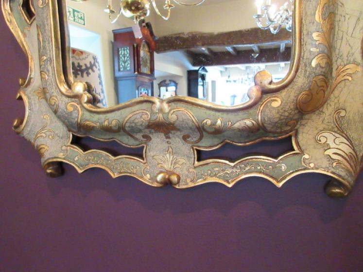 Edwardian Timber & Plaster Gilt Rococo Wall Mirror - Image 4