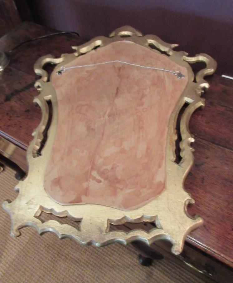 Edwardian Timber & Plaster Gilt Rococo Wall Mirror - Image 5