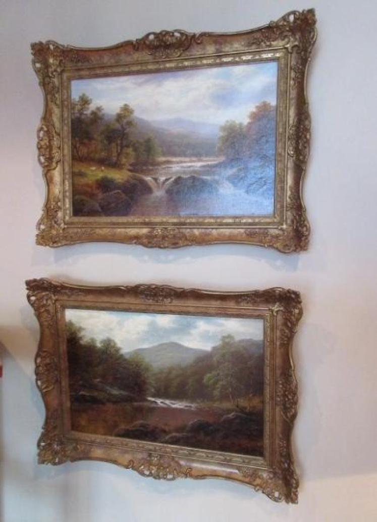 Fine Pair of William Mellor Oil on Canvas Paintings. - Image 1