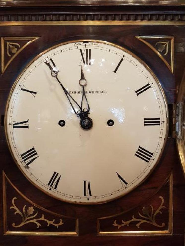 Fine George III Rosewood Fusee London Bracket Clock - Image 4