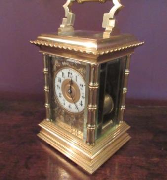 Superior 19th Century Striking Paris Made Carriage Clock