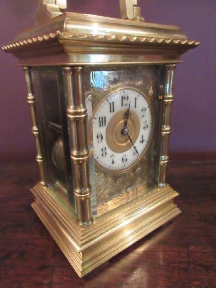 Superior 19th Century Striking Paris Made Carriage Clock - Image 5