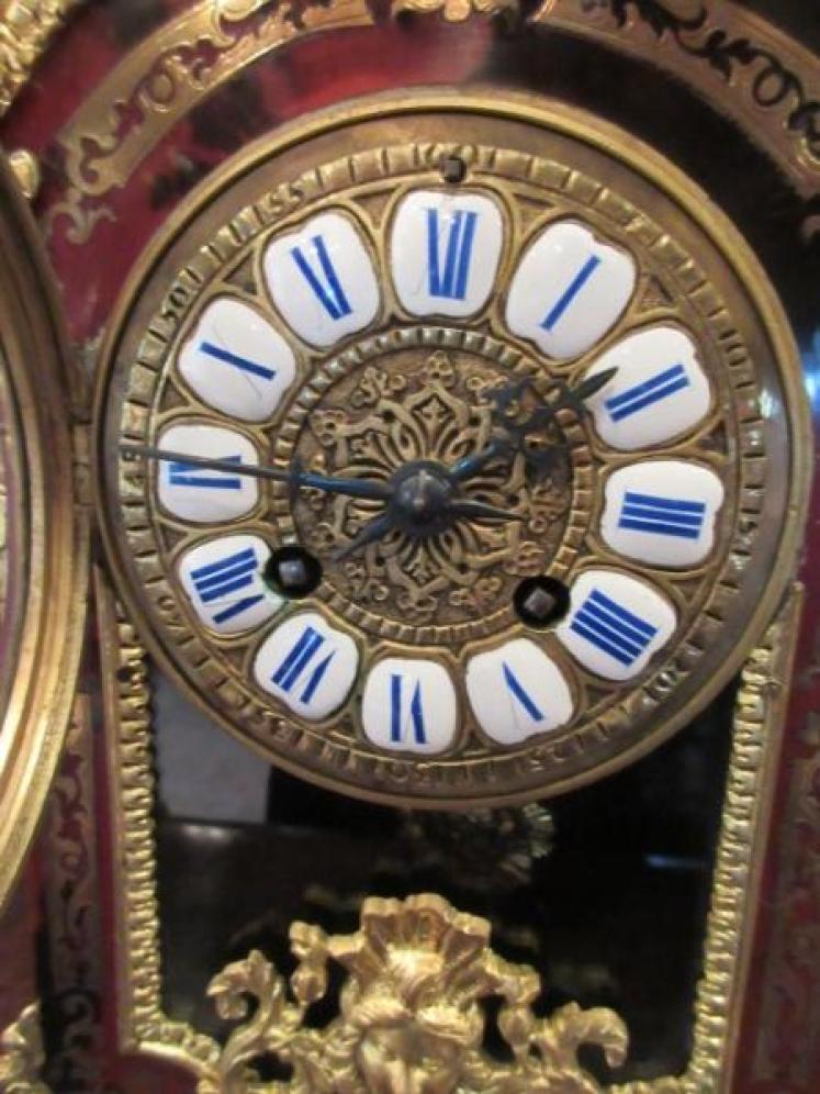 Impressive Mid Victorian Boulle Mantel Clock - Image 2