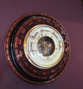 Top Quality Victorian Walnut & Ebony Skeletonised Barometer