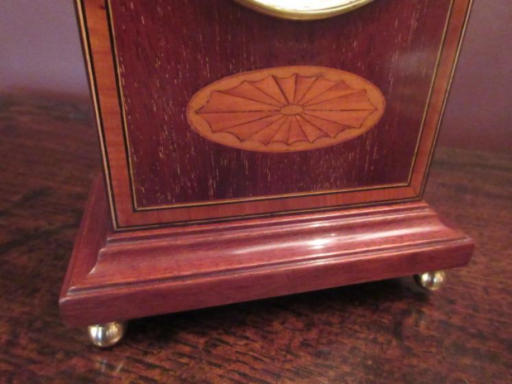 Top Quality Edwardian Inlaid Mantel Top Barometer - Image 3