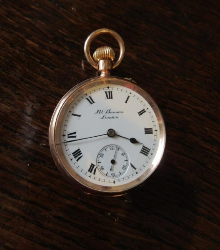 Immaculate Victorian 9ct Gold Fob Watch - Image 1