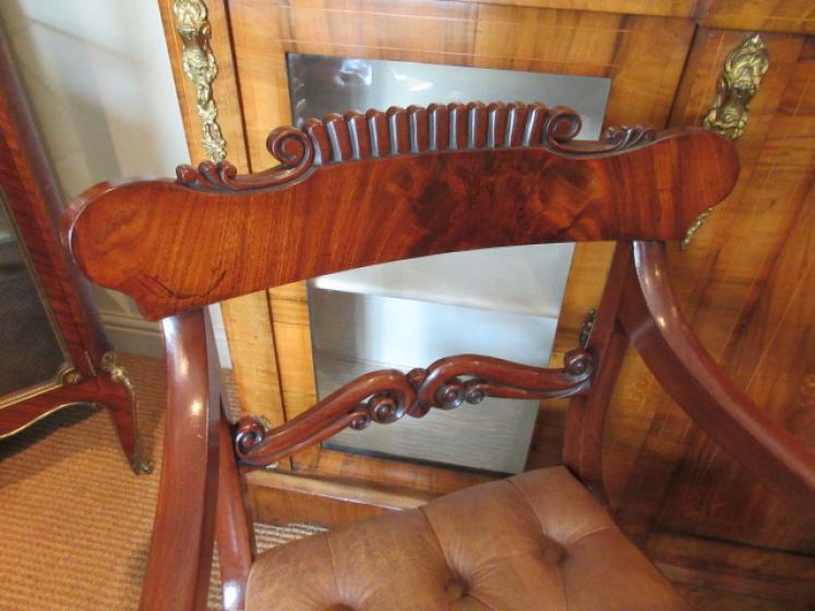Fine Pair of William IV Period Elbow Chairs - Image 4