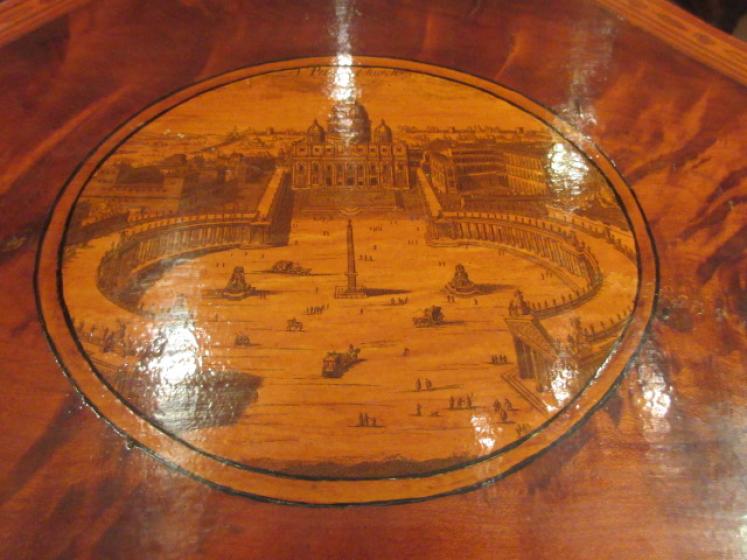 Superb Regency Period Inlaid Lozenge Shaped Box - Image 4