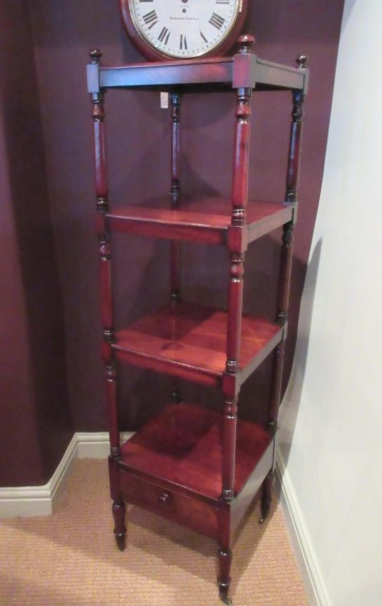 Fine William IV Period Mahogany Four Tier Whatnot - Image 1