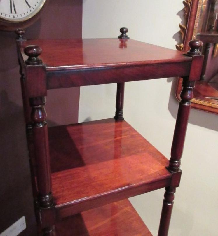 Fine William IV Period Mahogany Four Tier Whatnot - Image 3