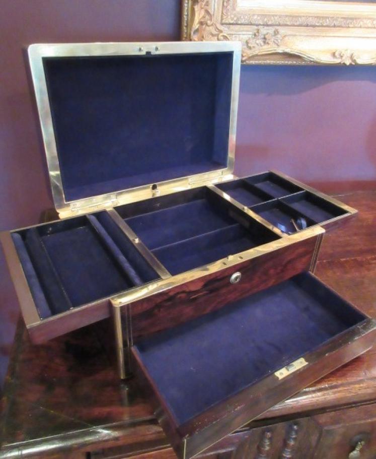 High Quality Mid Victorian Coromandel Jewellery Box - Image 2
