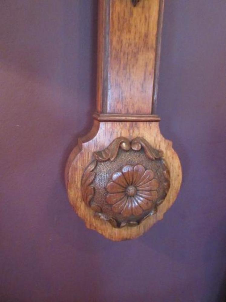 Top Quality Victorian Oak Manchester Stick Barometer - Image 5