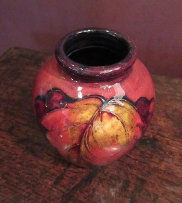 Moorcroft Flambe Glazed Leaf & Berries Vase - Image 2