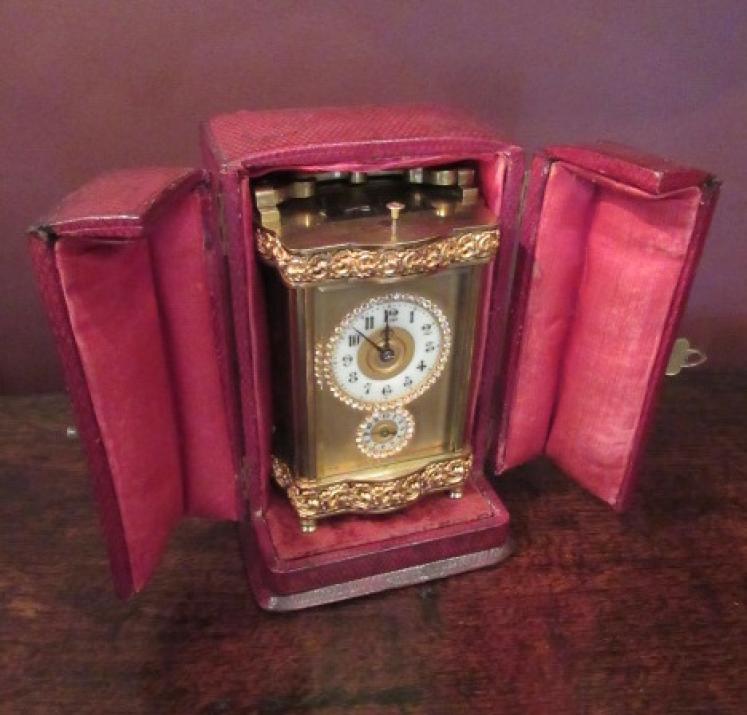 19th Century Striking & Repeating Cased Carriage Clock - Image 1