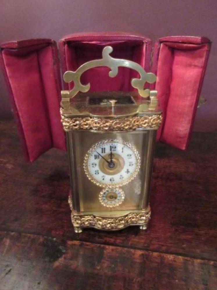 19th Century Striking & Repeating Cased Carriage Clock - Image 2