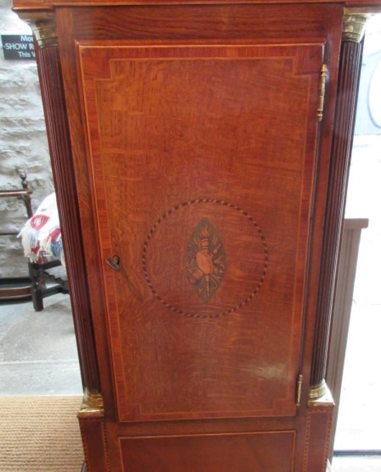 Pretty George III Period Inlaid 8 Day Longcase Clock - Image 3