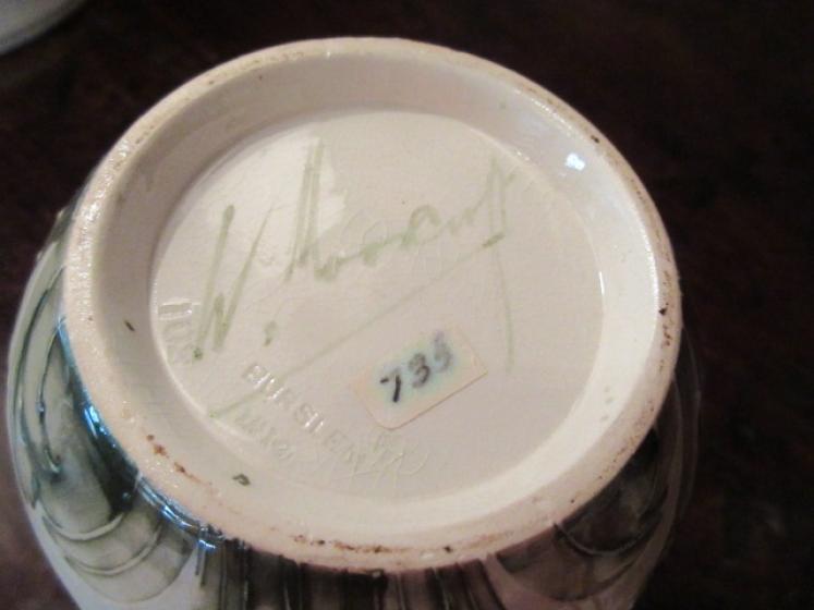 Rare Moorcroft Cornflower on Cream Ground Vase - Image 4
