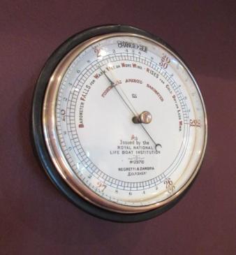 Rare Victorian Negretti & Zambra Fisherman's RNLI Barometer