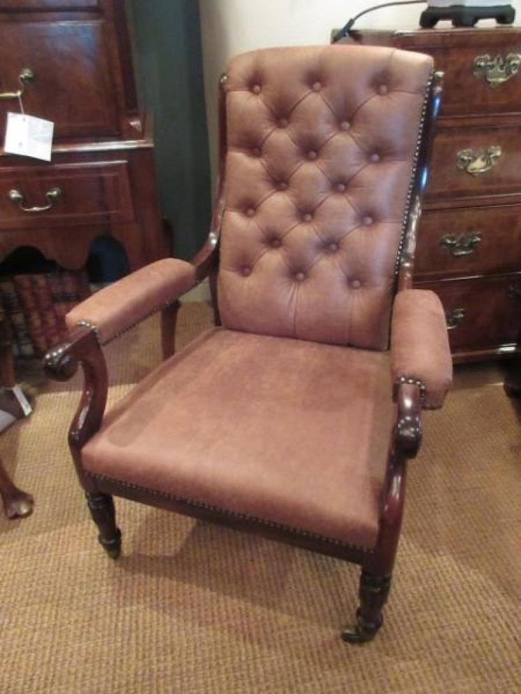 Top  Quality Regency Period Rosewood Open Armchair - Image 1