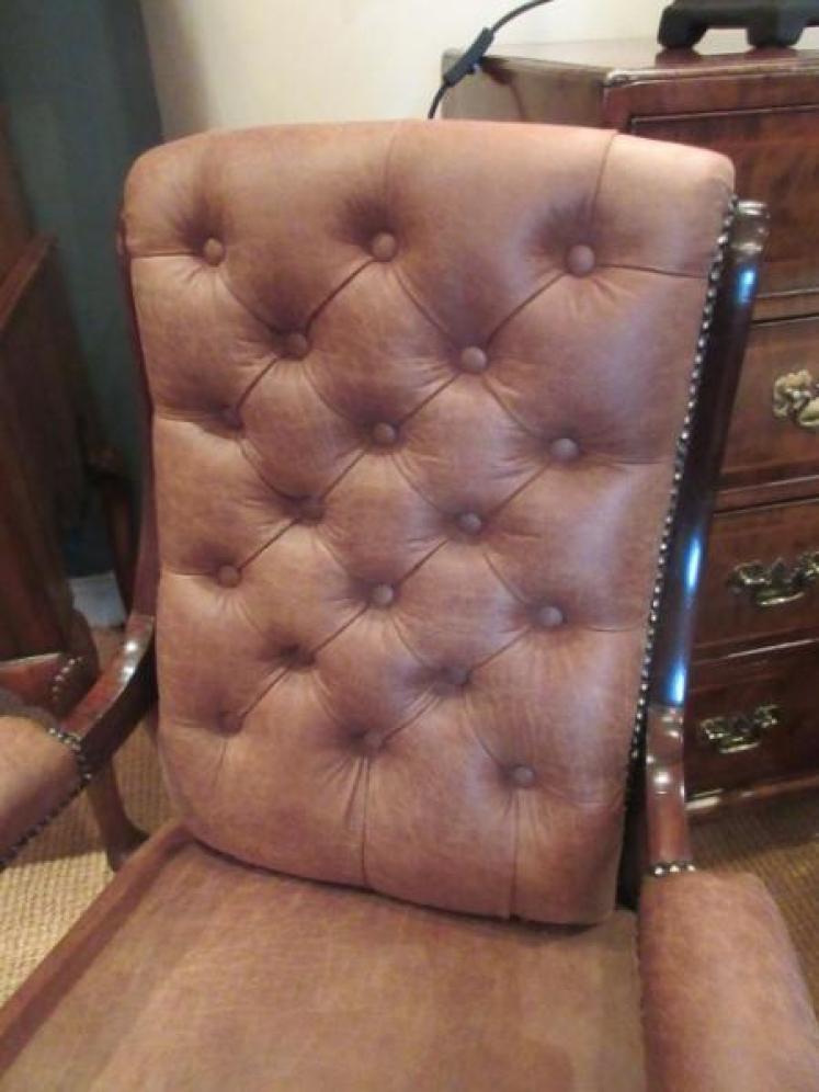 Top  Quality Regency Period Rosewood Open Armchair - Image 2