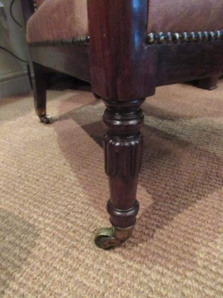Top  Quality Regency Period Rosewood Open Armchair - Image 4