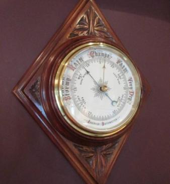High Quality Victorian Polished Walnut Barometer