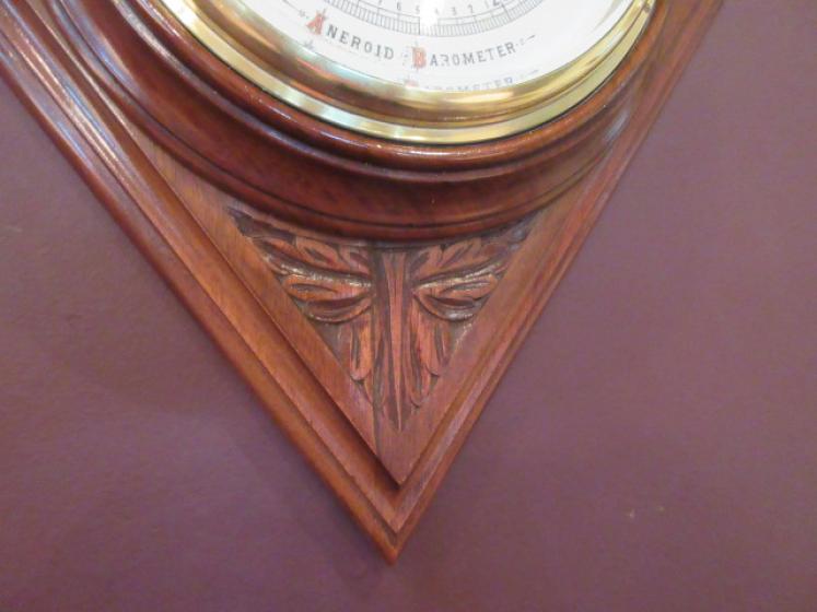 High Quality Victorian Polished Walnut Barometer - Image 4