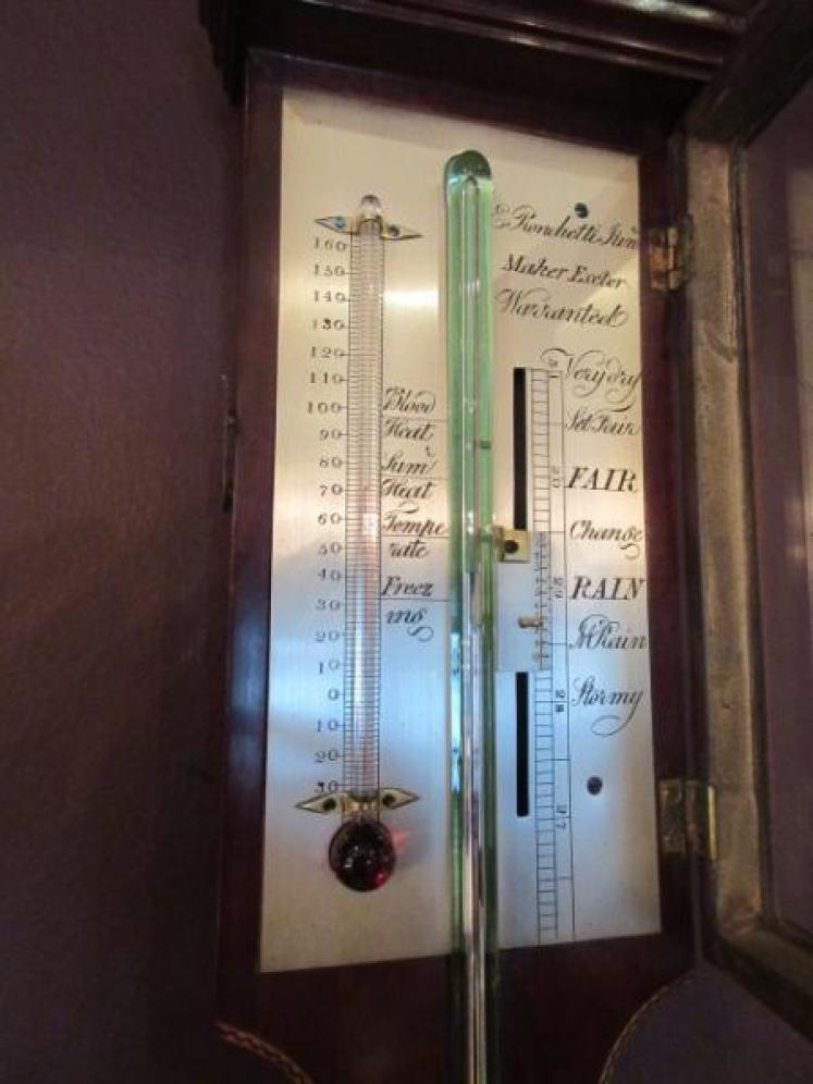 Fine 19th Century Sheraton Inlaid Stick Barometer - Image 2