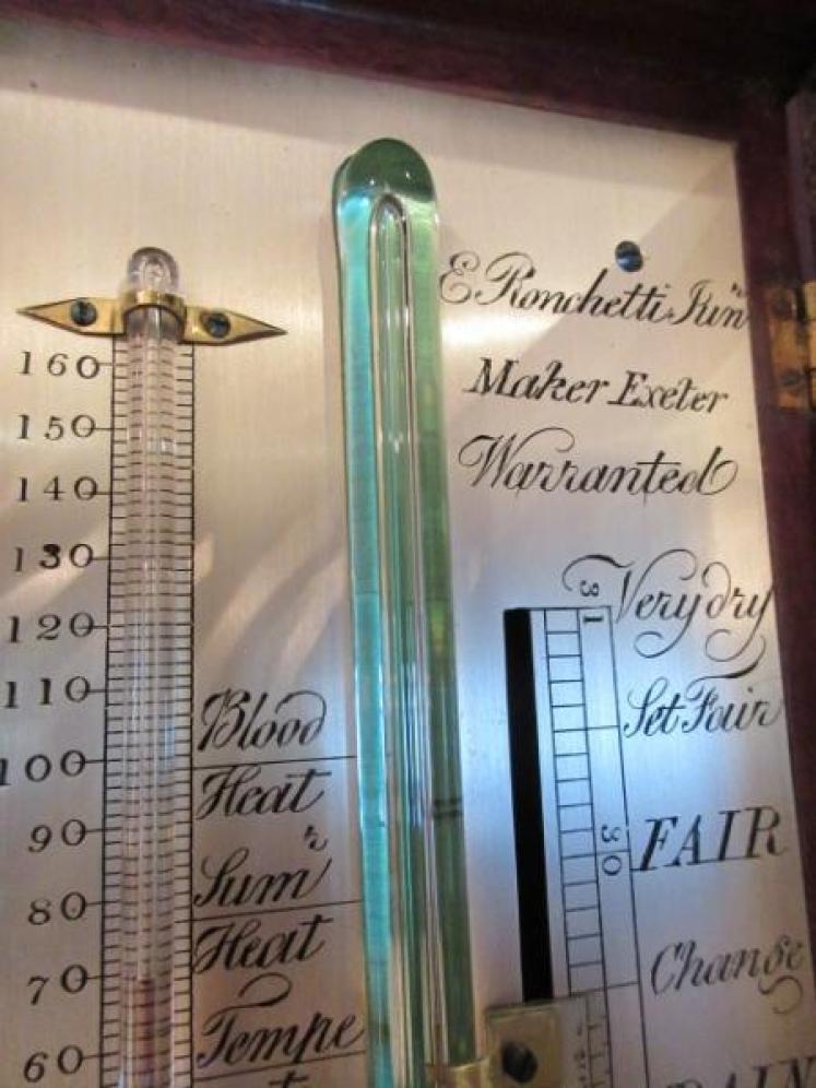 Fine 19th Century Sheraton Inlaid Stick Barometer - Image 3