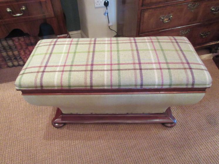 Top Quality Early Victorian Upholstered Ottoman - Image 1
