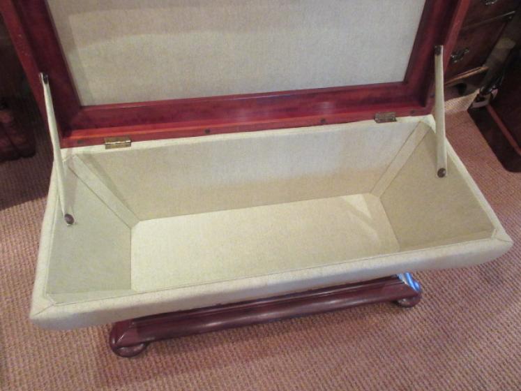 Top Quality Early Victorian Upholstered Ottoman - Image 4