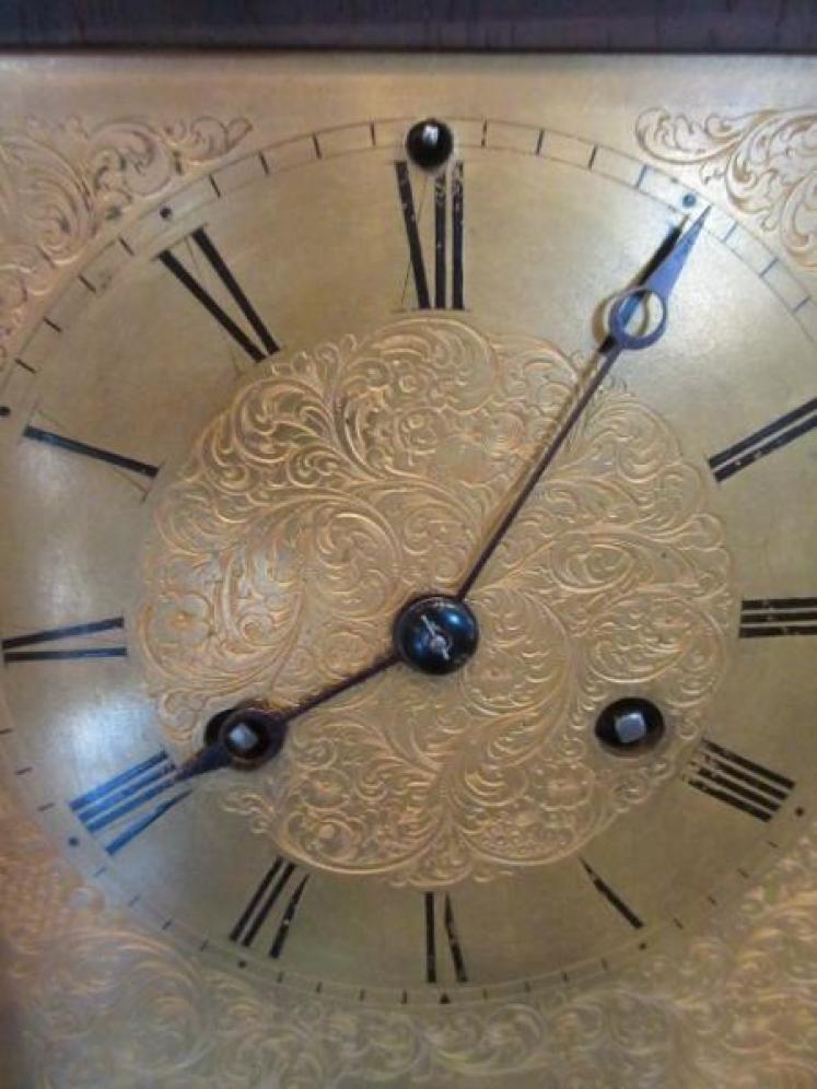 Fine Regency Period Rosewood Striking Library Clock - Image 2