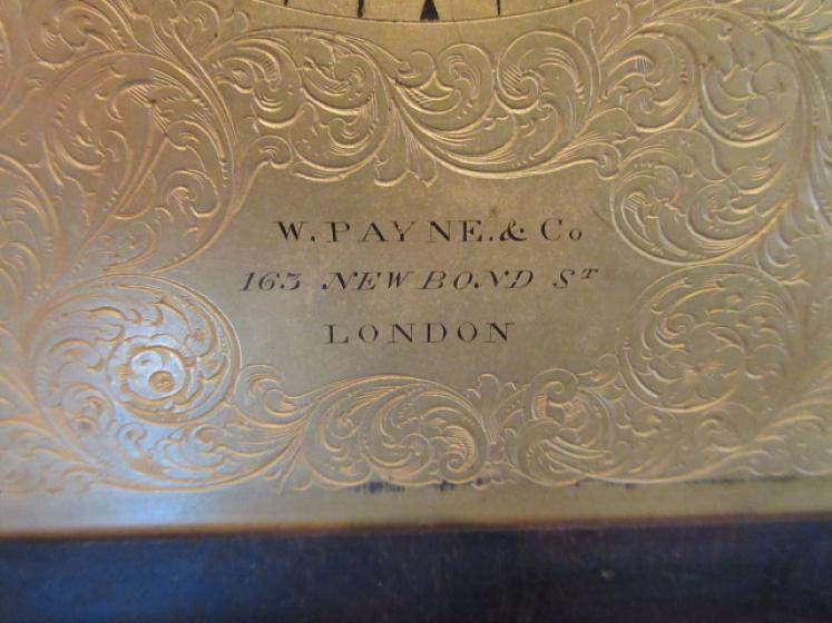 Fine Regency Period Rosewood Striking Library Clock - Image 5