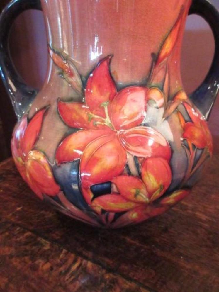 Moorcroft Freesia Flambe Twin Handled Vase - Image 2
