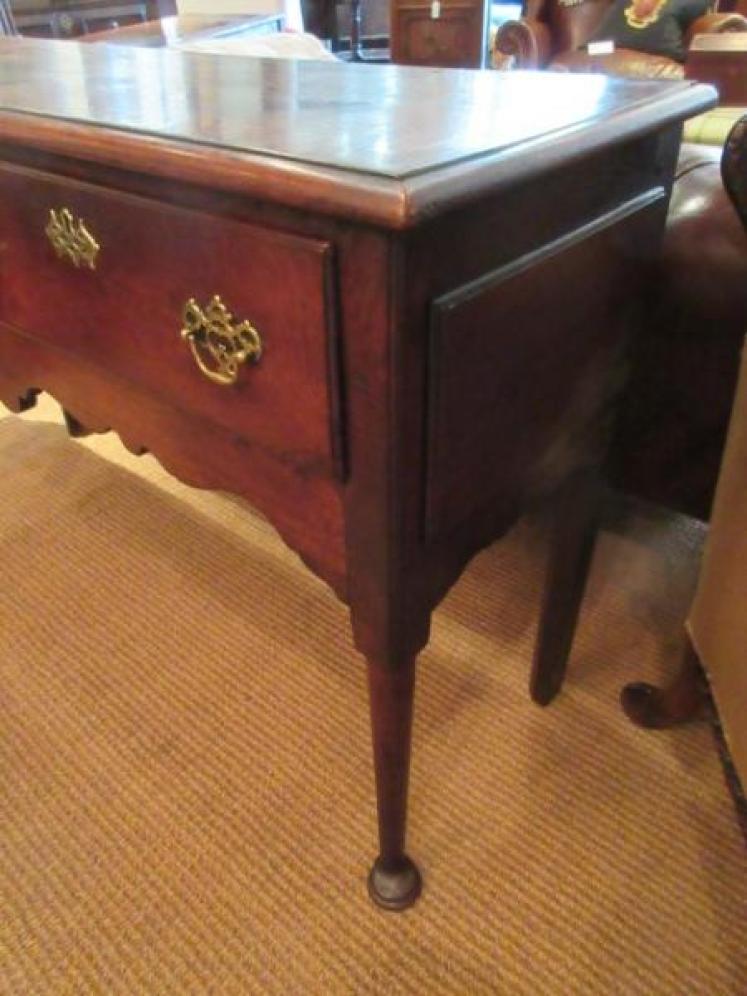 Small George III Period Oak Two Drawer Dresser - Image 3