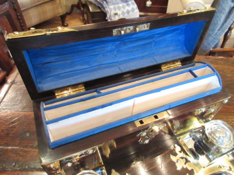 Superb Early Victorian Coromandel Pen & Inkstand - Image 3