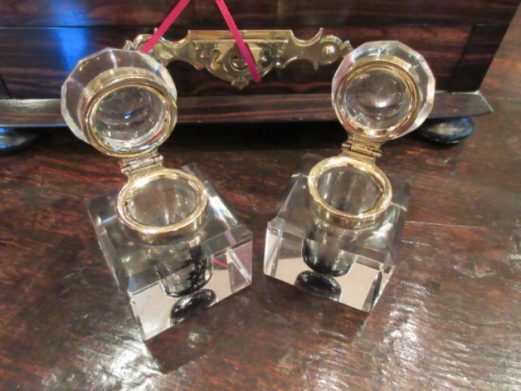 Superb Early Victorian Coromandel Pen & Inkstand - Image 4