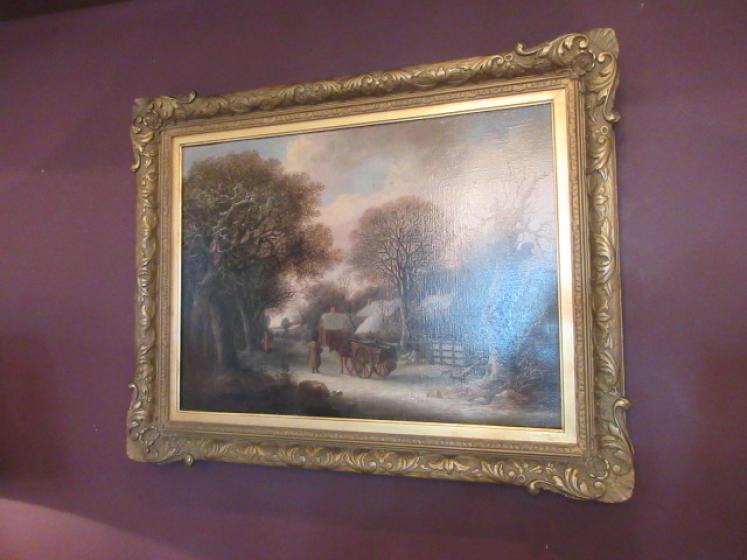 19th Century Oil on Canvas Painting by John Partington - Image 1