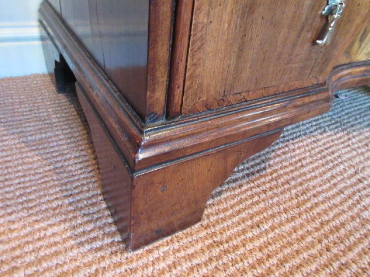 Small George I Period Walnut Inlaid Sunburst Chest - Image 5