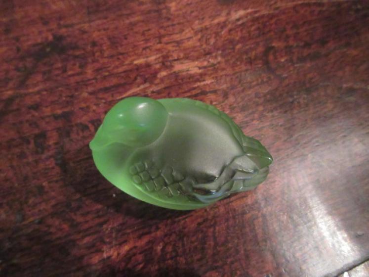 Lalique Green Opalescent Duck - Image 3