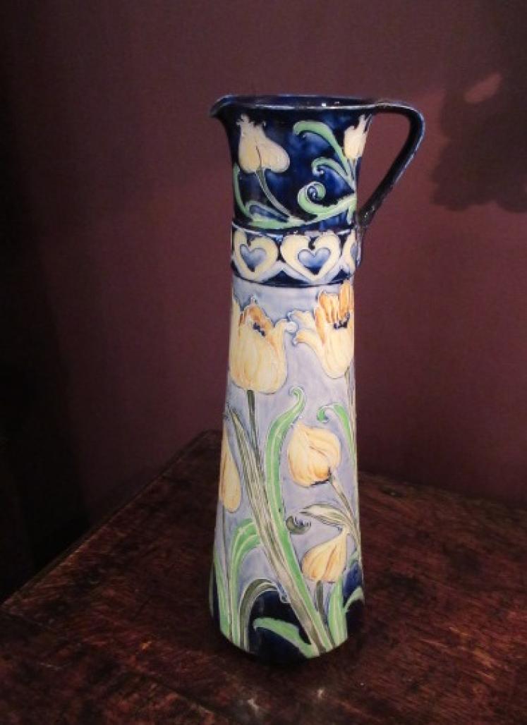 Art Nouveau McIntyre Moorcroft Tulips Ewer - Image 1