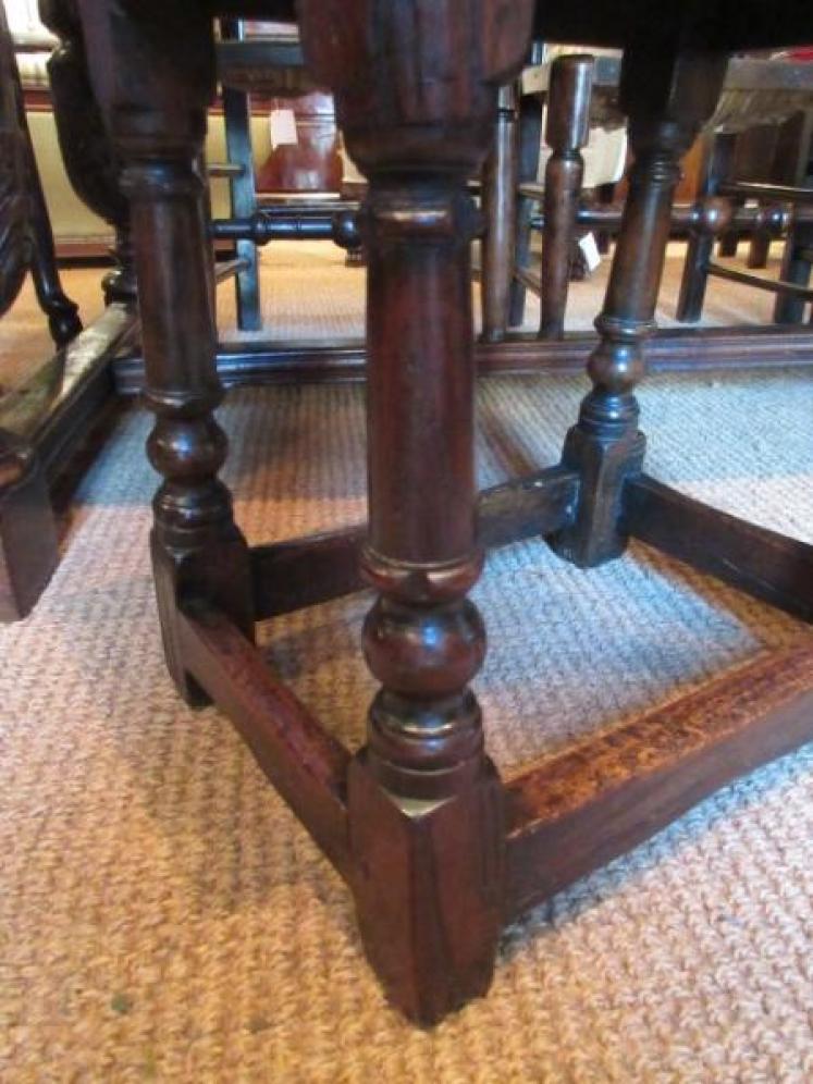 George III Period Oak Joint Stool.c.1770 - Image 2
