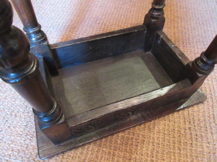George III Period Oak Joint Stool.c.1770 - Image 5