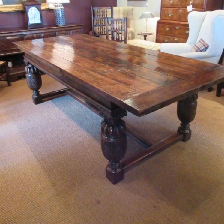Stunning George II Period Oak Refectory Table - Image 1