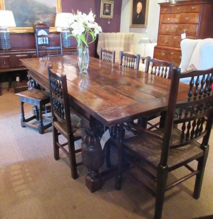 Stunning George II Period Oak Refectory Table - Image 5