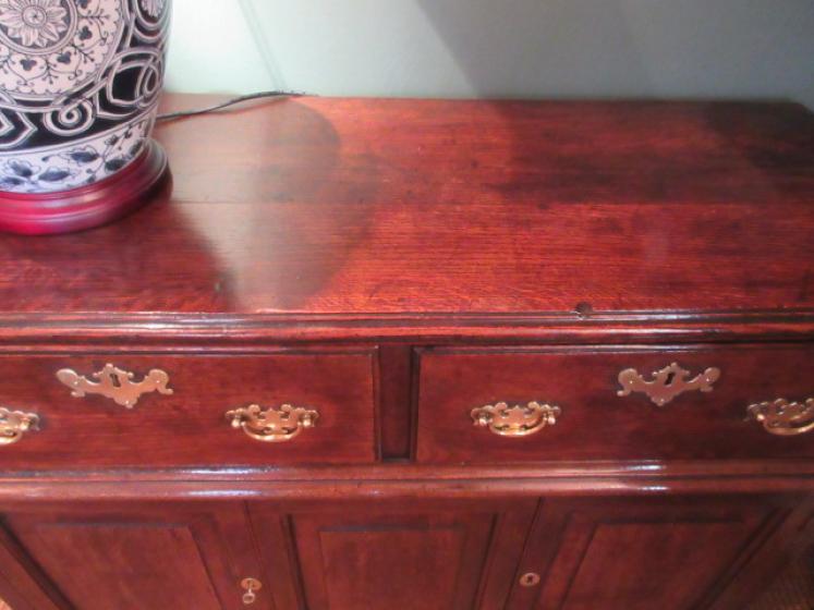 Small George II Period Oak Cupboard Dresser - Image 2