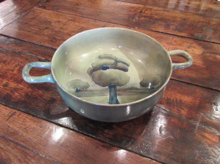 Large Moorcroft Hazeldene Twin Handled Bowl - Image 1