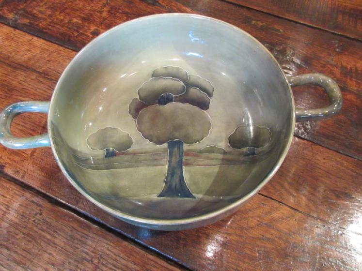 Large Moorcroft Hazeldene Twin Handled Bowl - Image 2